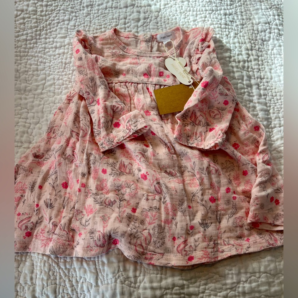 Angel dear dress 12-18m NWT